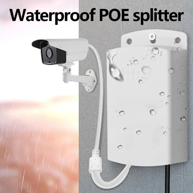POE Splitter 48V to 12V 100Mbps Isolated Power Module Adapter PoE Splitter Adapter Qme