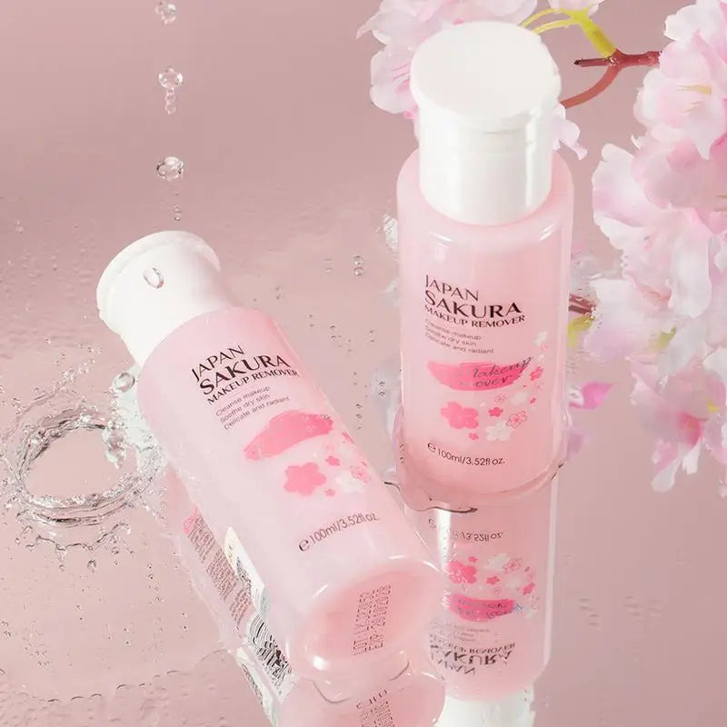Sakura 3-in-1 Liquid Makeup Remover & Facial Cleanser Makeup Remover Cleanser Qme