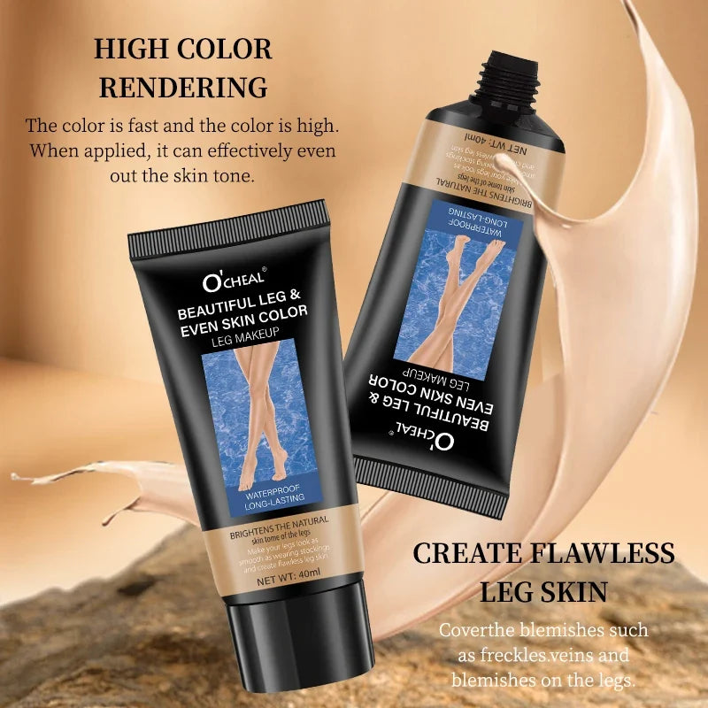 Waterproof Leg Concealer Cream – Sweat-Resistant & Long-Lasting Leg Concealer Cream Qme