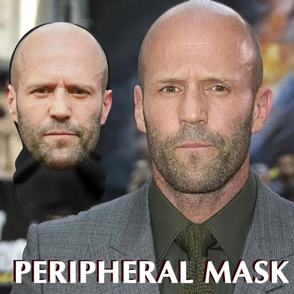 3D Printed Full Face Realistic Celebrity Mask – Costume Prop Costume Face Mask Qme