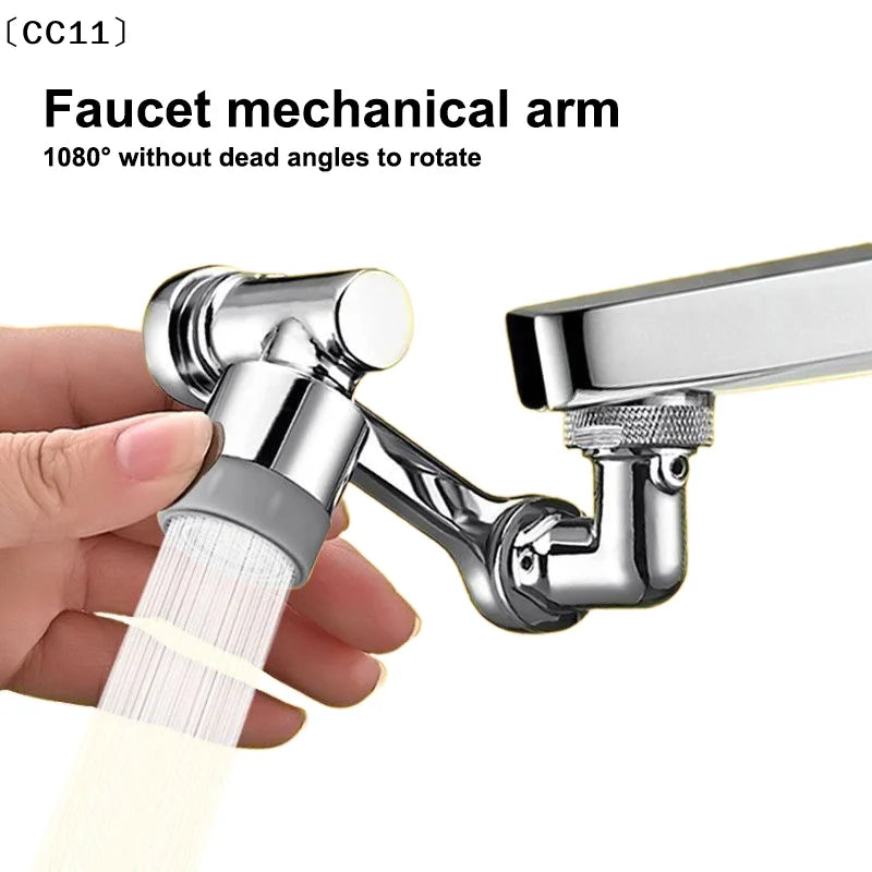 360° Flexible Faucet Extender Swivel Aerator Spray Nozzle Faucet Aerator Extender Qme