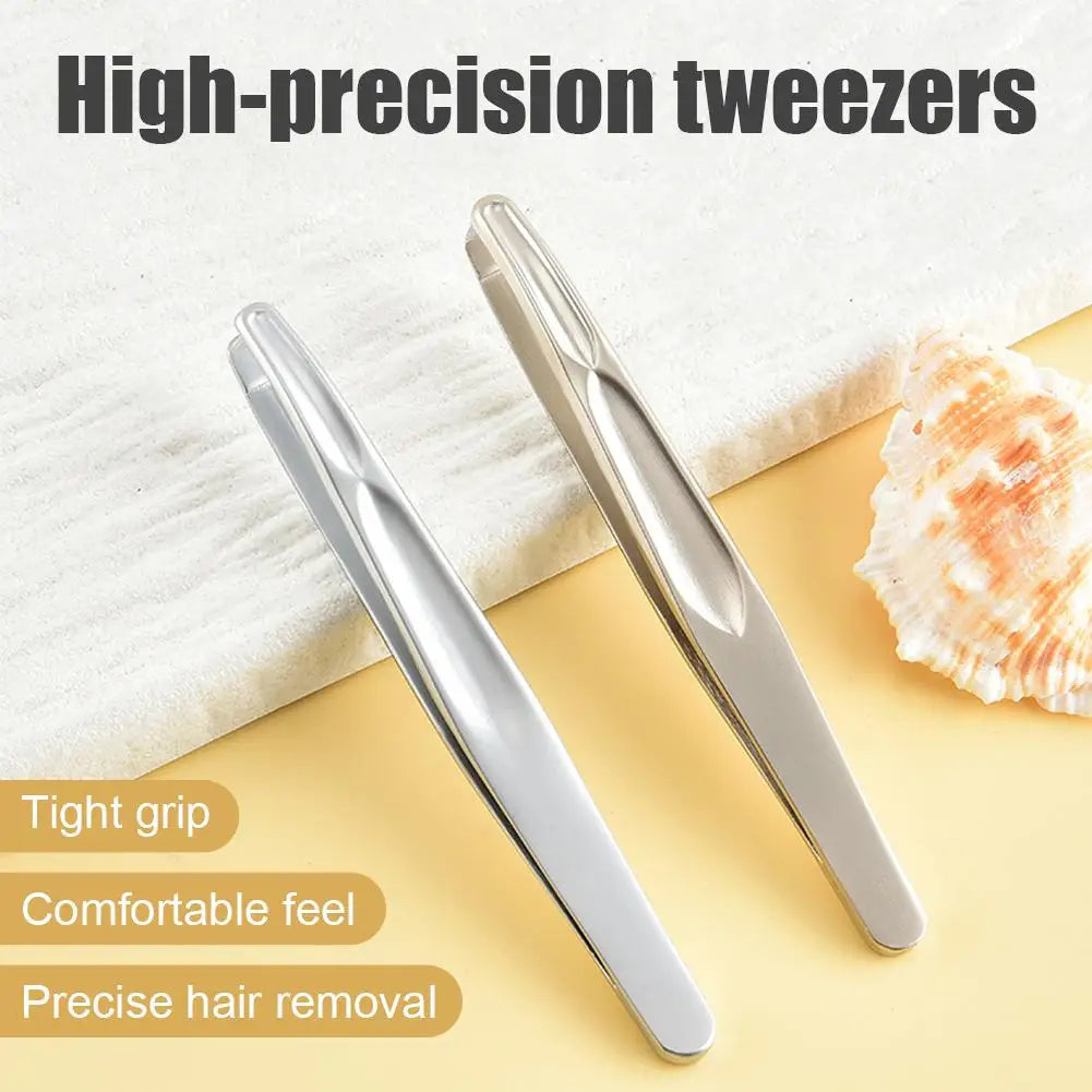 Round Head Tweezers for Eyebrow & Facial Hair Removal | Qme Precision Tweezers Qme
