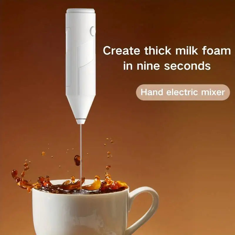 Handheld Electric Milk Frother & Egg Beater | Mini Battery Powered Handheld Milk Frother Qme