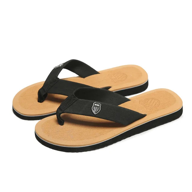 Men's EVA Flip Flops – Non-Slip Summer Beach Sandals Men's Flip Flops Qme Yellow 40