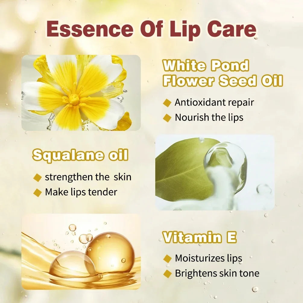 QIBEST Color Changing Lip Oil Plumper Moisturizing Jelly Balm Lip Oil Plumper Qme
