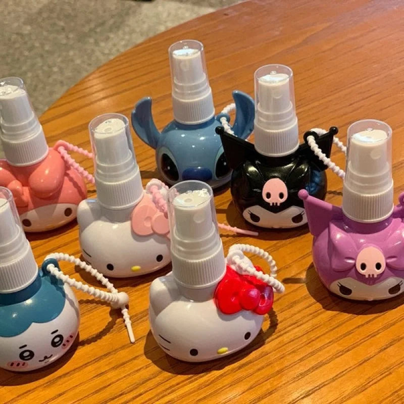 Hello Kitty Kuromi Fine Mist Spray Bottle – Cute Toner Refill Fine Mist Spray Bottle Qme