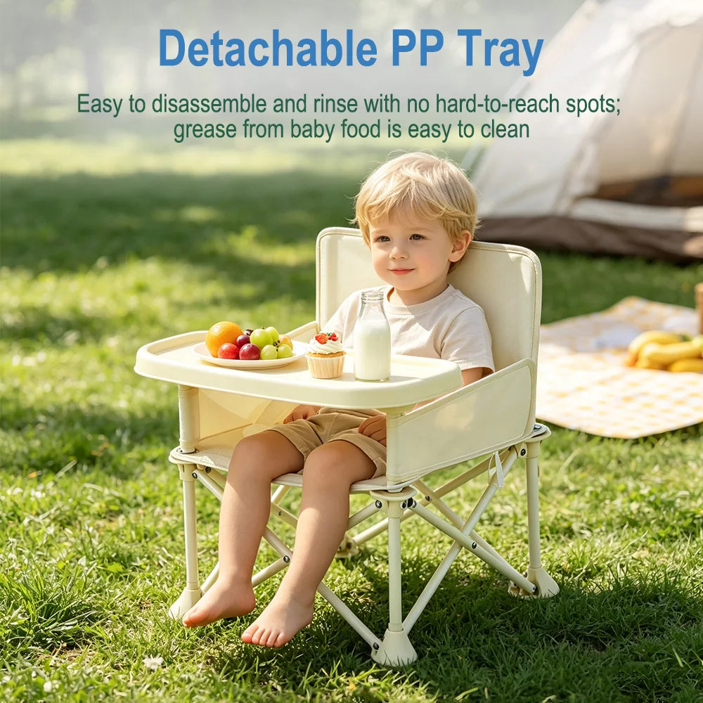 Foldable Baby Booster Seat – Portable Outdoor & Beach Chair Baby Booster Chair Qst