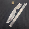Damascus Steel Fixed Blade DIY Knife Blank – Camping & Outdoor Fixed Blade Knife Qst Default Title