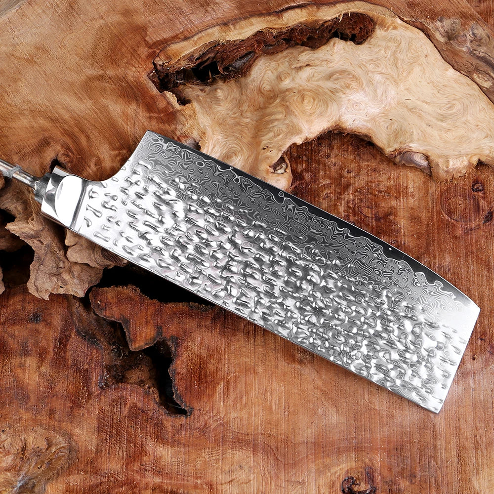 XITUO 67-Layer Damascus Steel Knife Blank – DIY Cleaver Damascus Knife Blank Qst