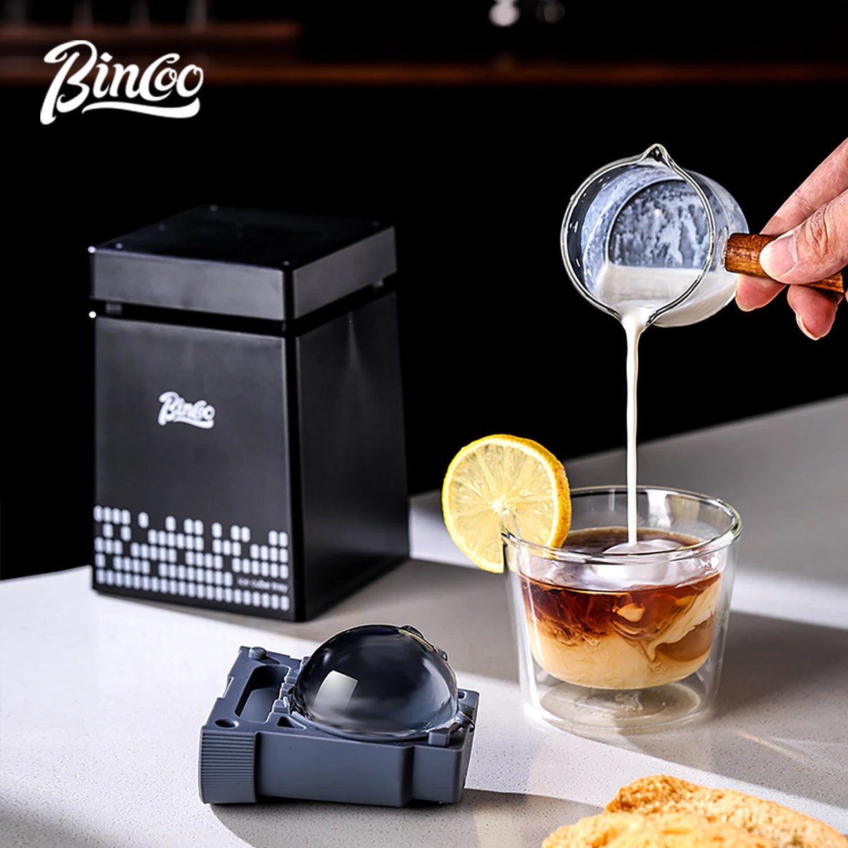 Large Silicone Ice Ball Mold – Sphere Ice Maker for Whiskey & Coffee Ice Ball Mold Qst