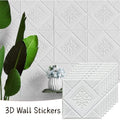 PVC Imitation Brick Wall Stickers – Moisture Resistant 35x35cm Wall Sticker Panels Qme white 35cmx35cm 30pcs