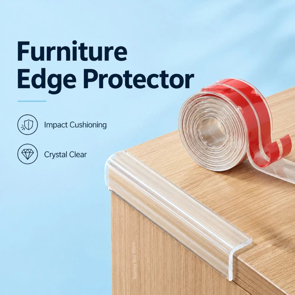 Transparent Self-Adhesive Furniture Edge Guard Strip 1–5M Furniture Edge Guard Qme