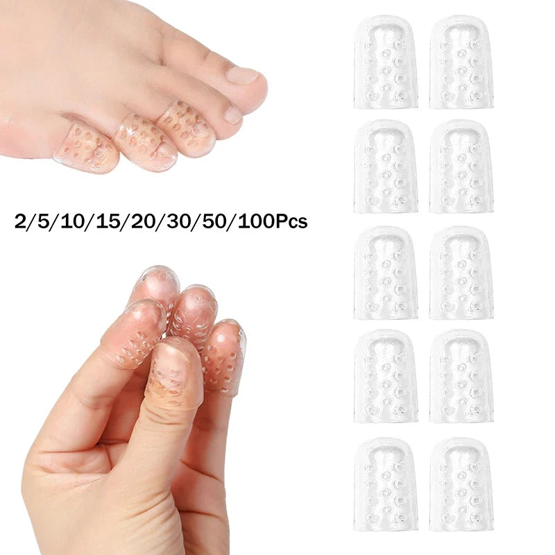 Silicone Gel Toe Protectors – Breathable Anti-Friction Caps 2 Pack Toe Protector Caps Qme