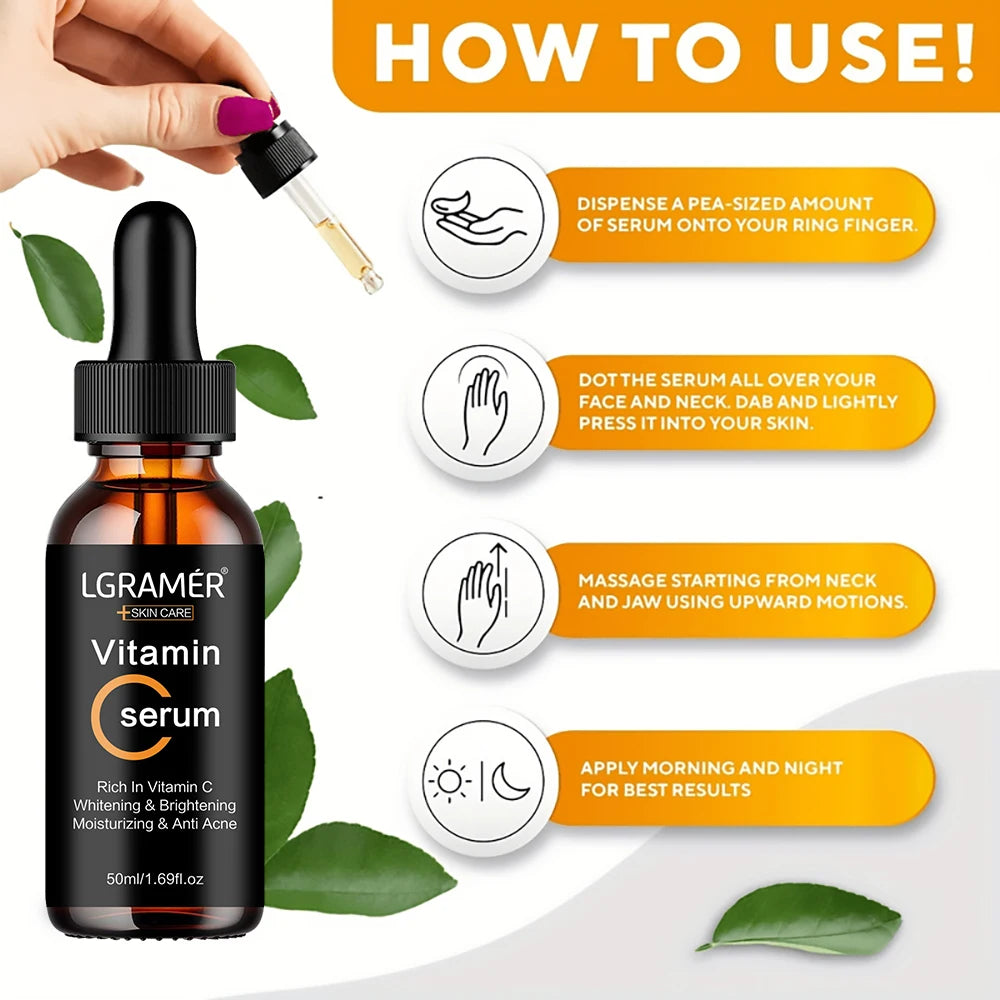 REAROYA Vitamin C Face Serum – Brightening & Pore-Refining Vitamin C Face Serum Qst