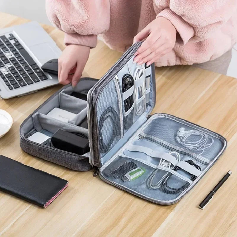 Waterproof Electronic Organizer Cable Storage Bag | 6 Colors Cable Organizer Bag Qme
