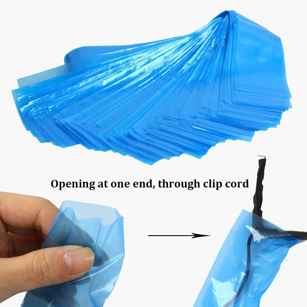 Disposable Tattoo Clip Cord Covers Sleeves 100 Pack Tattoo Machine Accessory Qme