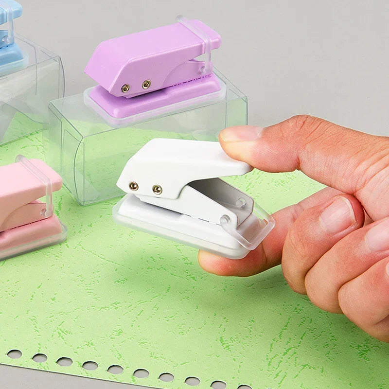 Mini Kawaii Single Hole Punch – Portable Paper Puncher Single Hole Punch Qme