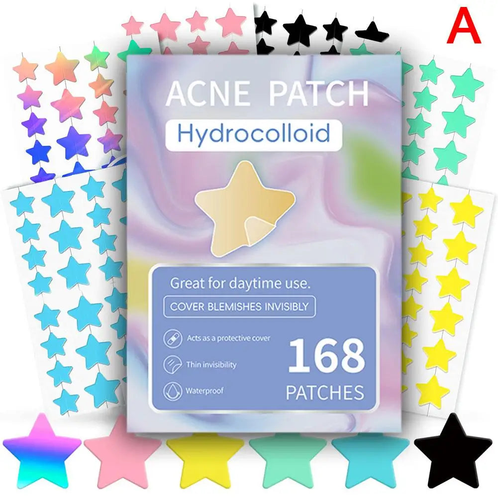 Colorful Star Pimple Patches – Invisible Skin Care Stickers Pimple Patch Qme A CN