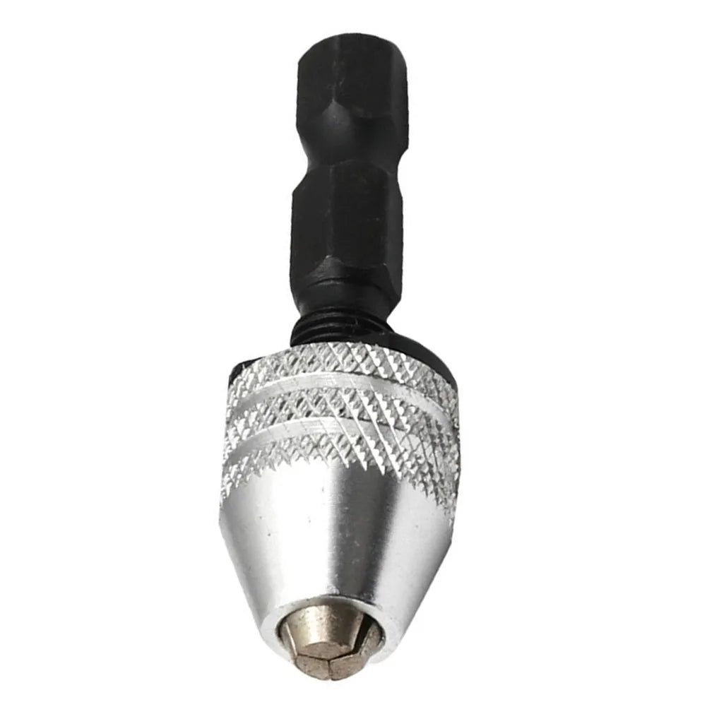 Keyless Drill Chuck Converter 1/4" Hex Shank Bit Collet Drill Chuck Adapter Qme