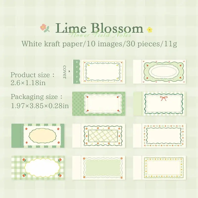 Vintage Border Note Stickers – Tear-Resistant DIY Scrapbooking Decorative Craft Stickers Qme A1