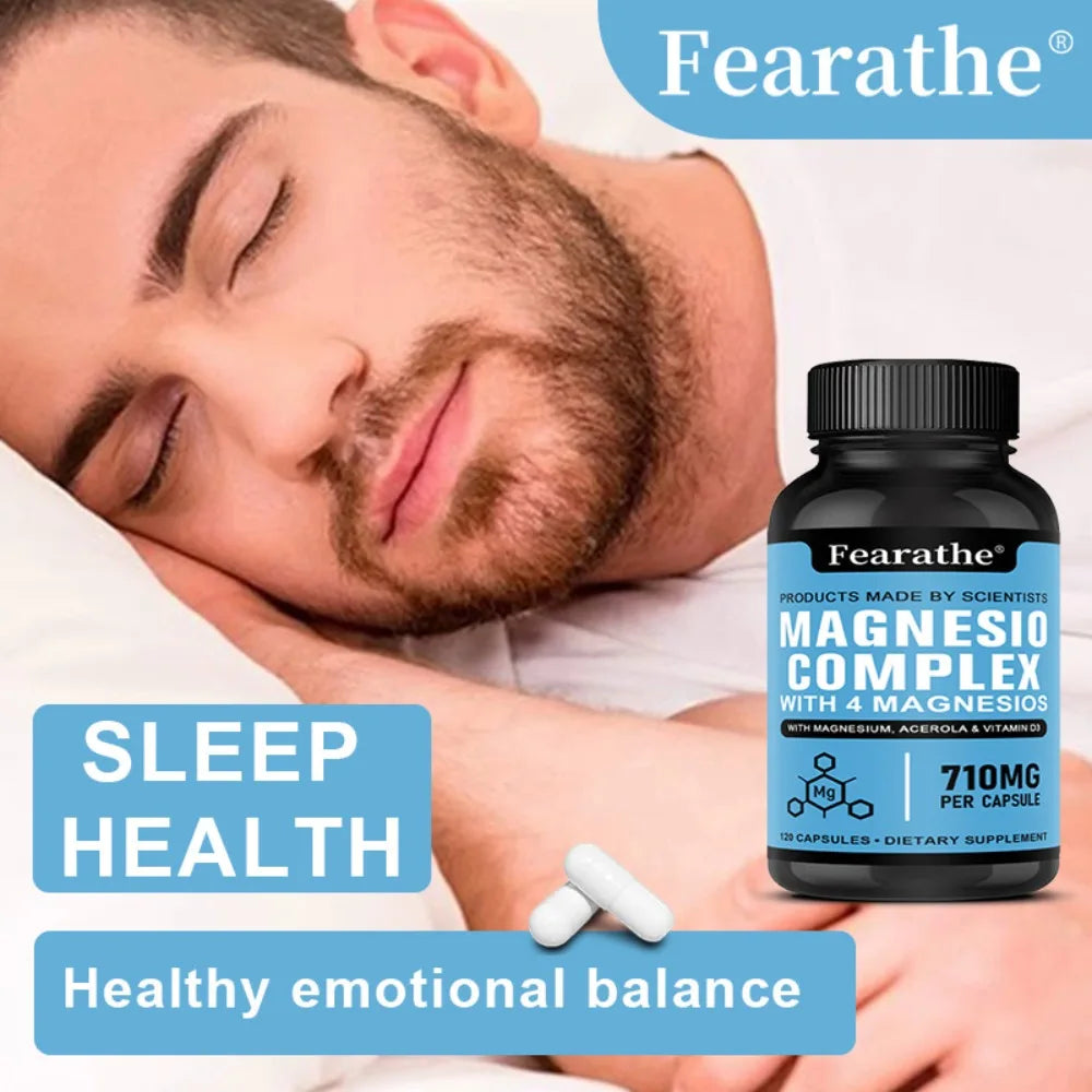 Magnesium Complex Supplement – Sleep, Muscle & Bone Support Mineral Supplement Qst
