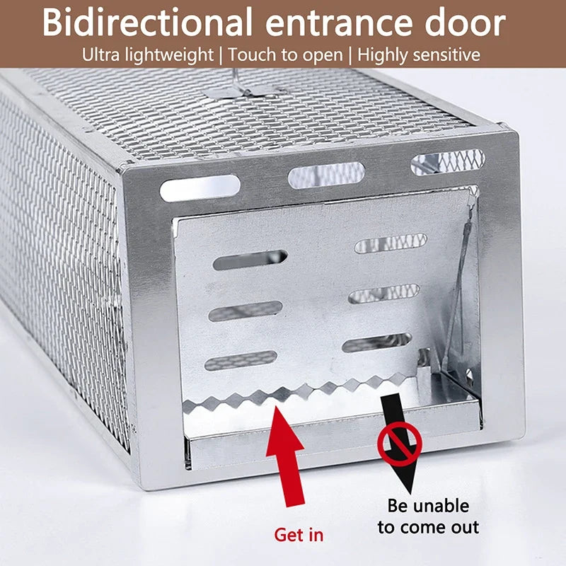 Multi-Catch Mouse & Rat Trap Cage | Galvanized Steel Pest Control Rodent Trap Cage Qme