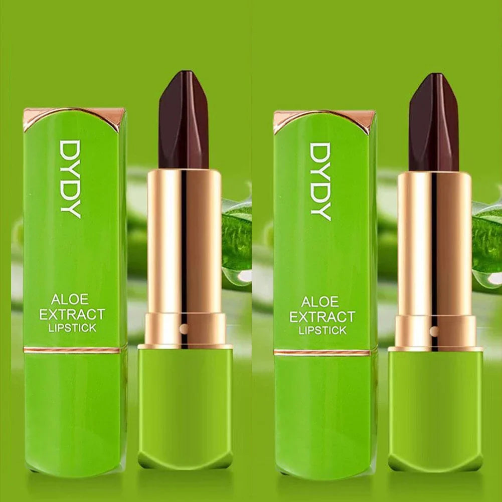 Aloe Vera Color-Changing Tint Lipstick – Long-Lasting & Moisturizing Color-Changing Lipstick Qme 2PCS CN