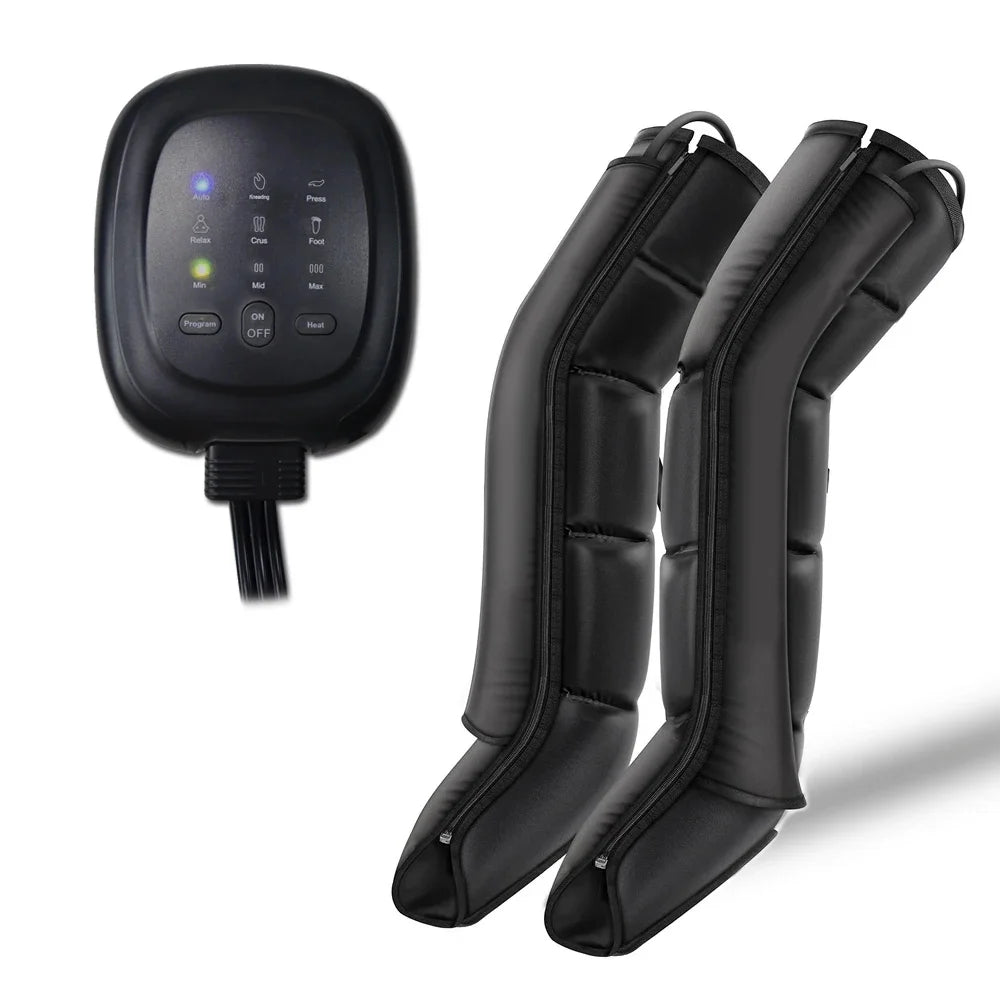 Air Compression Leg & Foot Massager | Circulation & Relaxation Leg & Foot Massager Qst black EU Plug