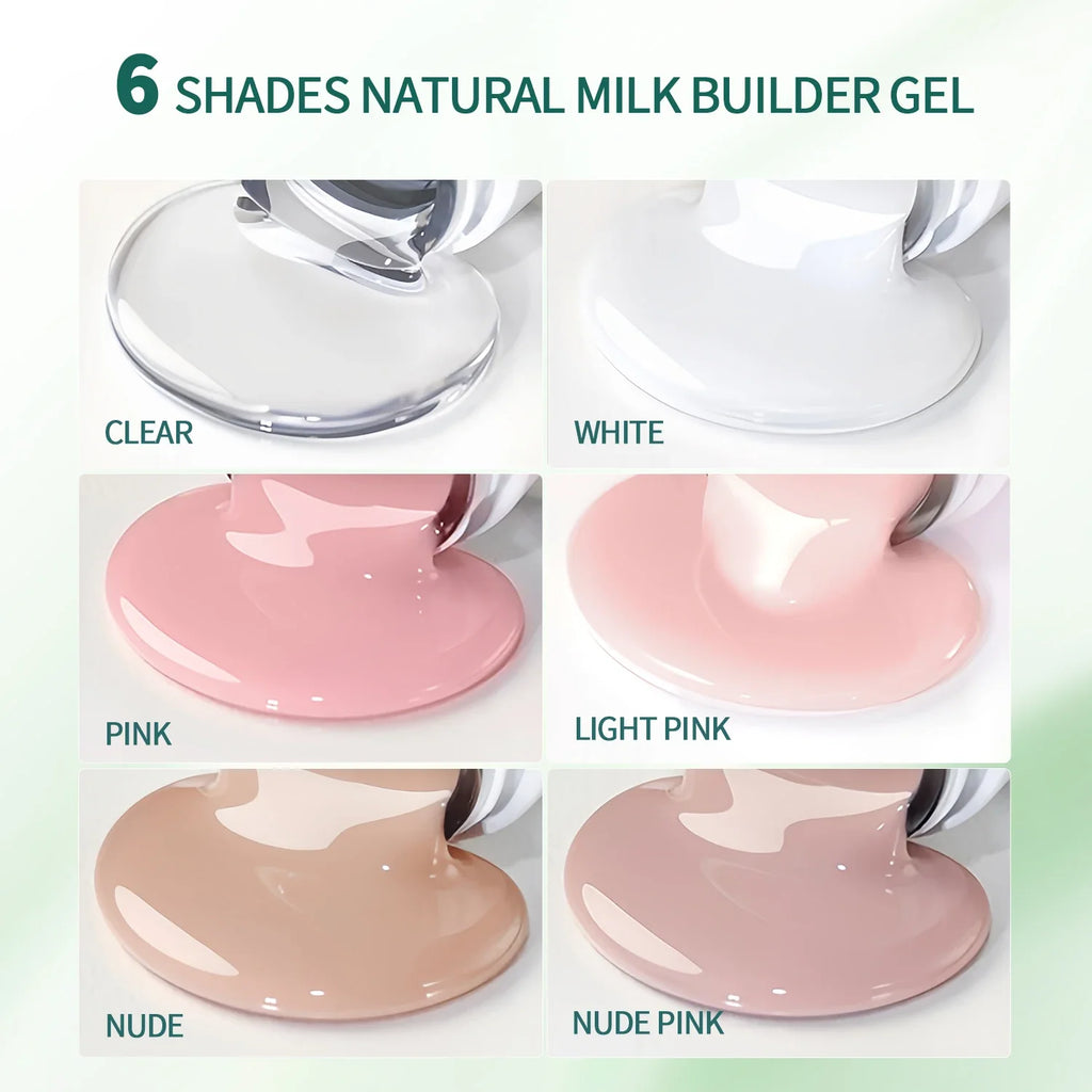 Nailpop Milky Builder Gel UV/LED Nail Extensions – 30ml Builder Gel Qme
