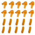 20pcs Tyre Changer Rim Protector Duck Head Insert – Universal Tyre Changer Accessory Qst Brown