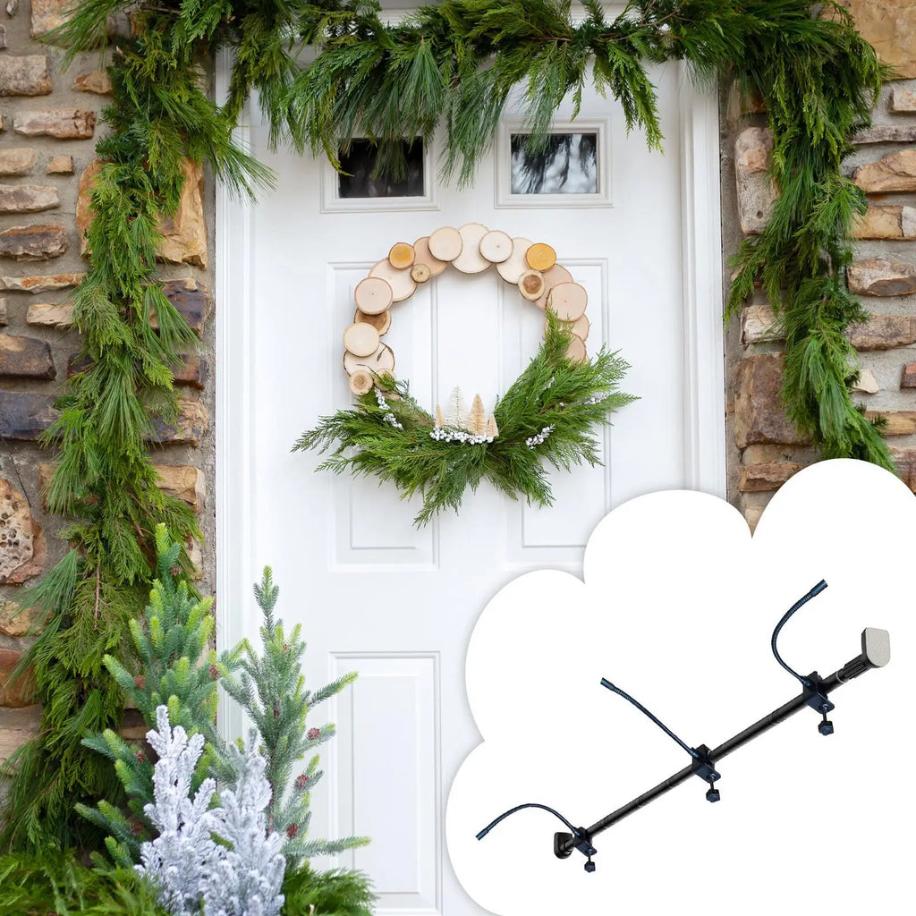 Adjustable Metal Garland Hanger for Door Frame | Holiday Decor Garland Door Hanger Qme