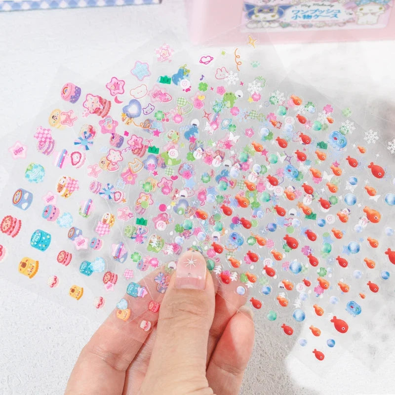 Kawaii Cartoon Sticker Book – DIY Diary & Collage Handbook DIY Sticker Book Qme
