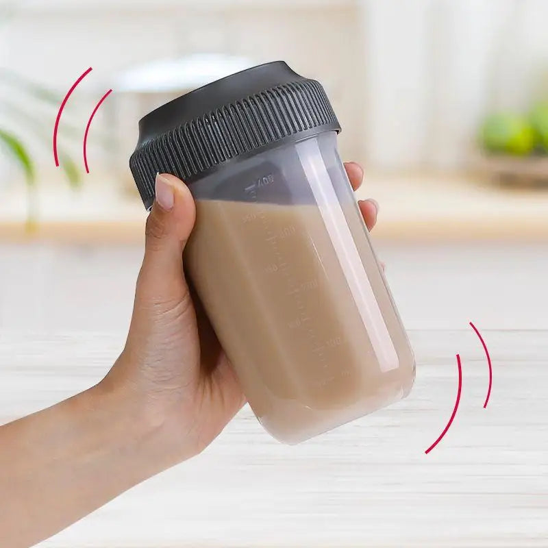 Protein Shaker Bottle 400ml – Fitness Mixing Cup for Men & Women Protein Shaker Bottle Qme