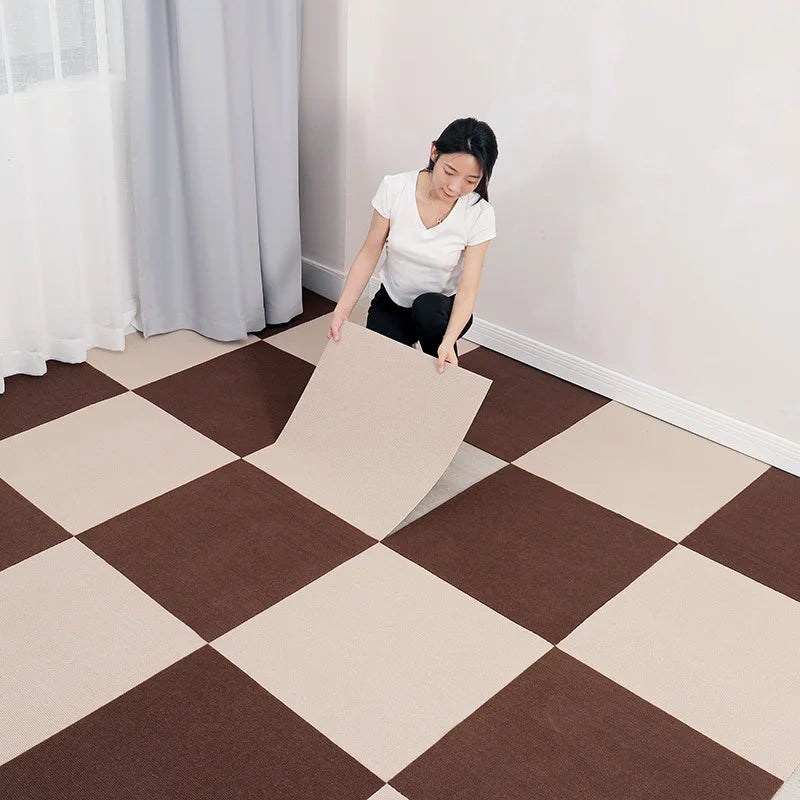 Self-Adhesive Carpet Tiles 30x30cm – Non-Slip Floor Mat Carpet Floor Tile Qst