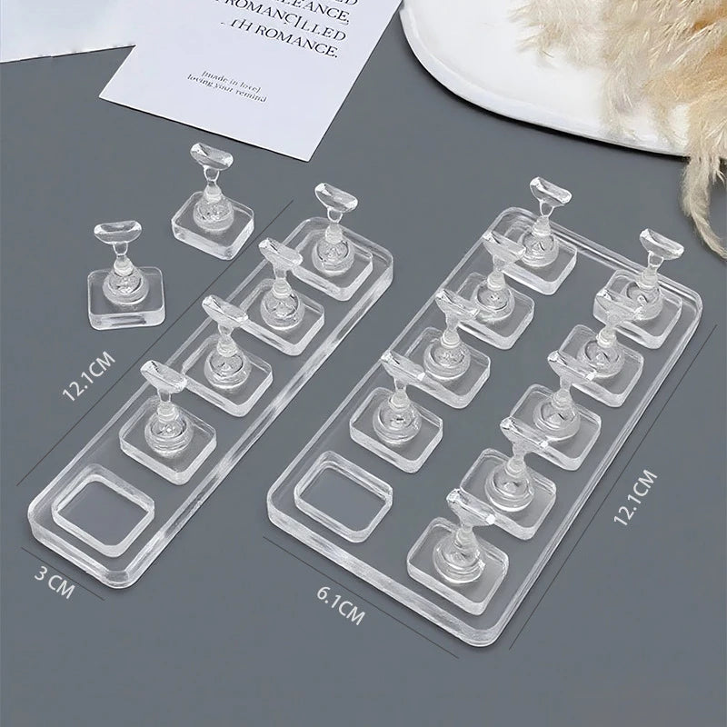 Non-Magnetic Nail Stand – Nail Tips Display & Practice Holder Nail Practice Stand Qst