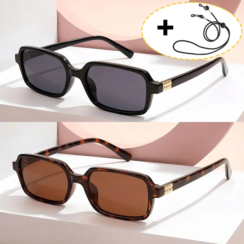 VOPHA S20 Rectangle Vintage Sunglasses UV400 Women & Men Fashion Sunglasses Qst
