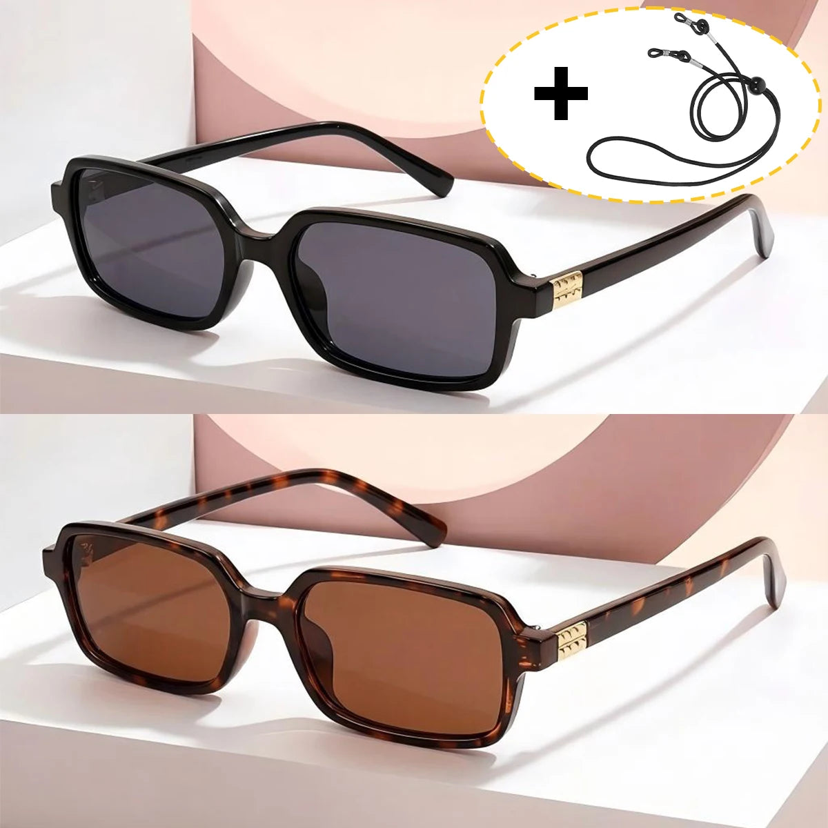 VOPHA S20 Rectangle Vintage Sunglasses UV400 Women & Men Fashion Sunglasses Qst