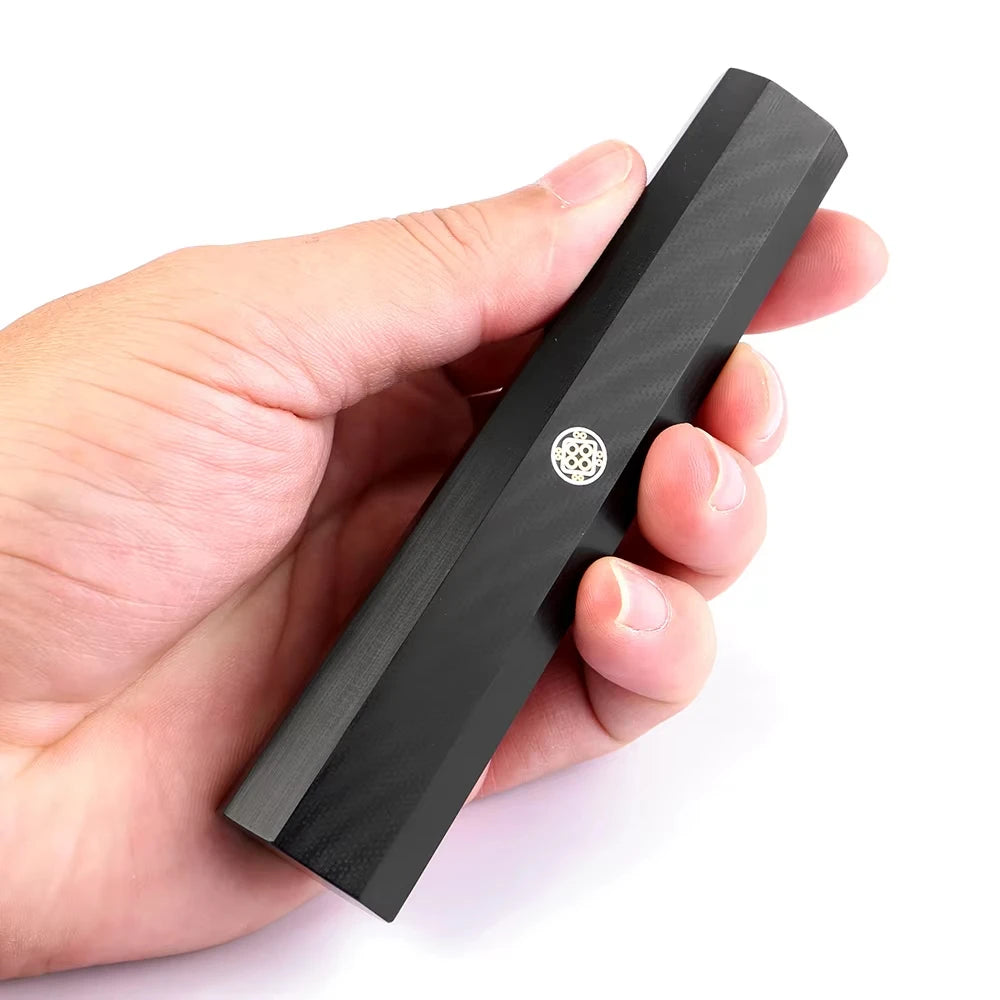 Black G10 Octagonal Knife Handle – Japanese Chef & Sashimi DIY Knife Handle Qst