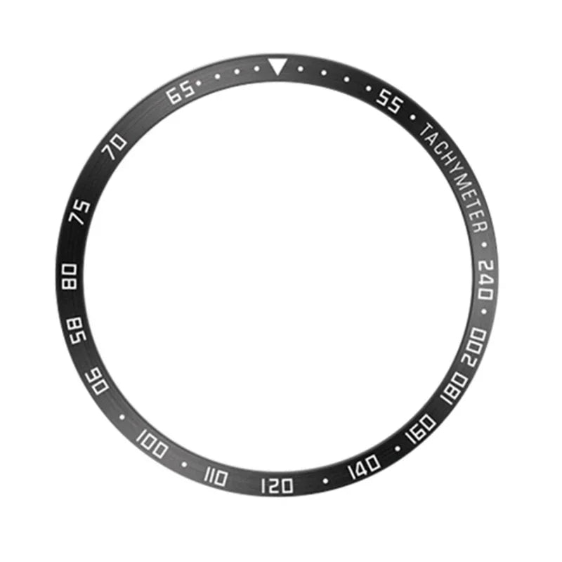 Metal Bezel Frame for Samsung Galaxy Watch 6 5 4 – Speed Scale Ring Watch Bezel Frame Qme black-E Galaxy4 classic 46mm