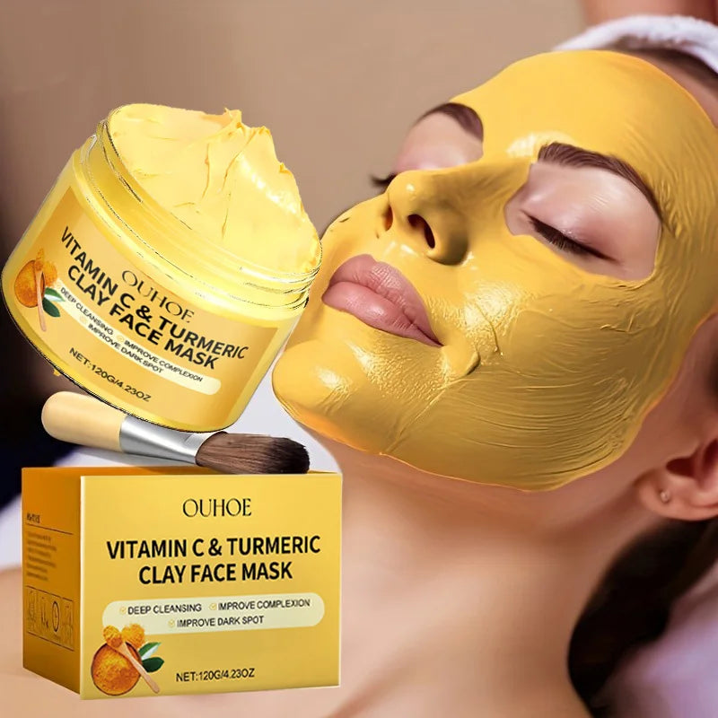 Vitamin C & Turmeric Exfoliating Facial Mask – Deep Pore Clean Exfoliating Face Mask Qst