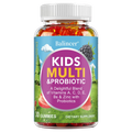 Organic Kids Multivitamin Gummies – A, C, D, E, Zinc & Probiotics Kids Multivitamin Gummies Qst 30 Count-1 bottle