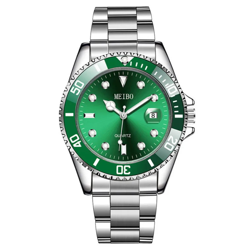 Men's Luxury Silver Automatic Luminous Stainless Steel Watch Automatic Men's Watch Qme