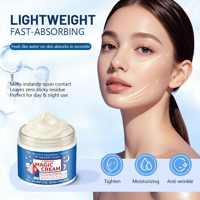 LGRAMER Magic Facial Cream – Deep Moisture Lock 30g/60g/120g Facial Moisturizer Cream Qst
