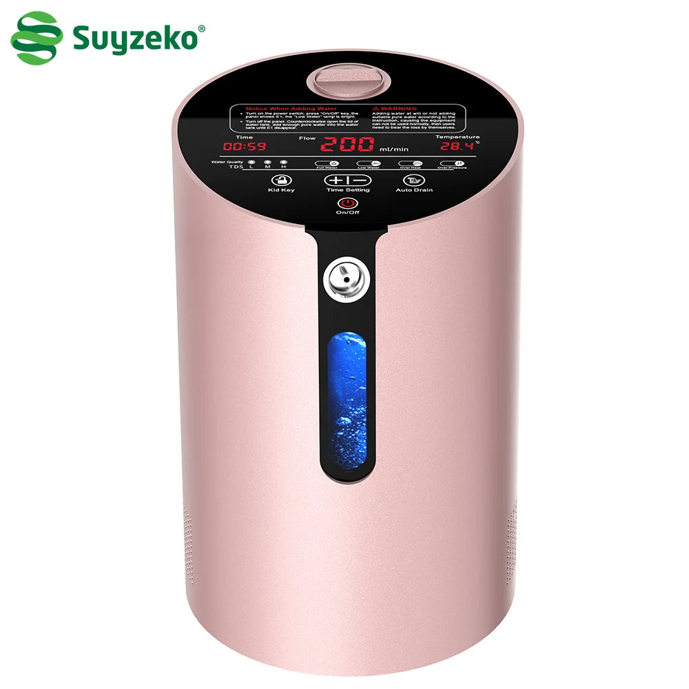 Hydrogen Inhalation Machine 200ml/300ml – 99.99% Pure H2 Generator Hydrogen Inhalation Machine Qst 200ml US Plug