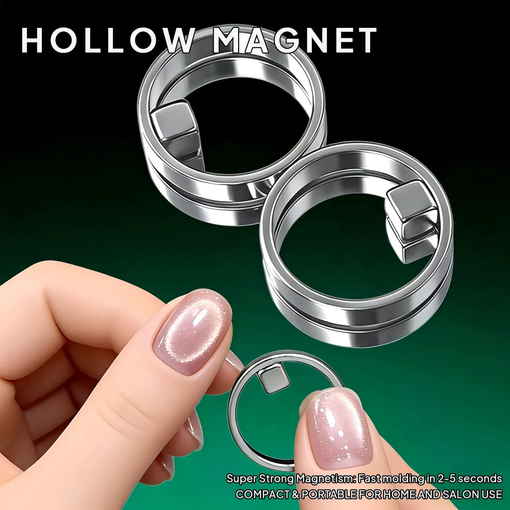 Hollow Circle Cat Eye Nail Magnet Tool | DIY Nail Art Nail Art Magnet Tool Qme