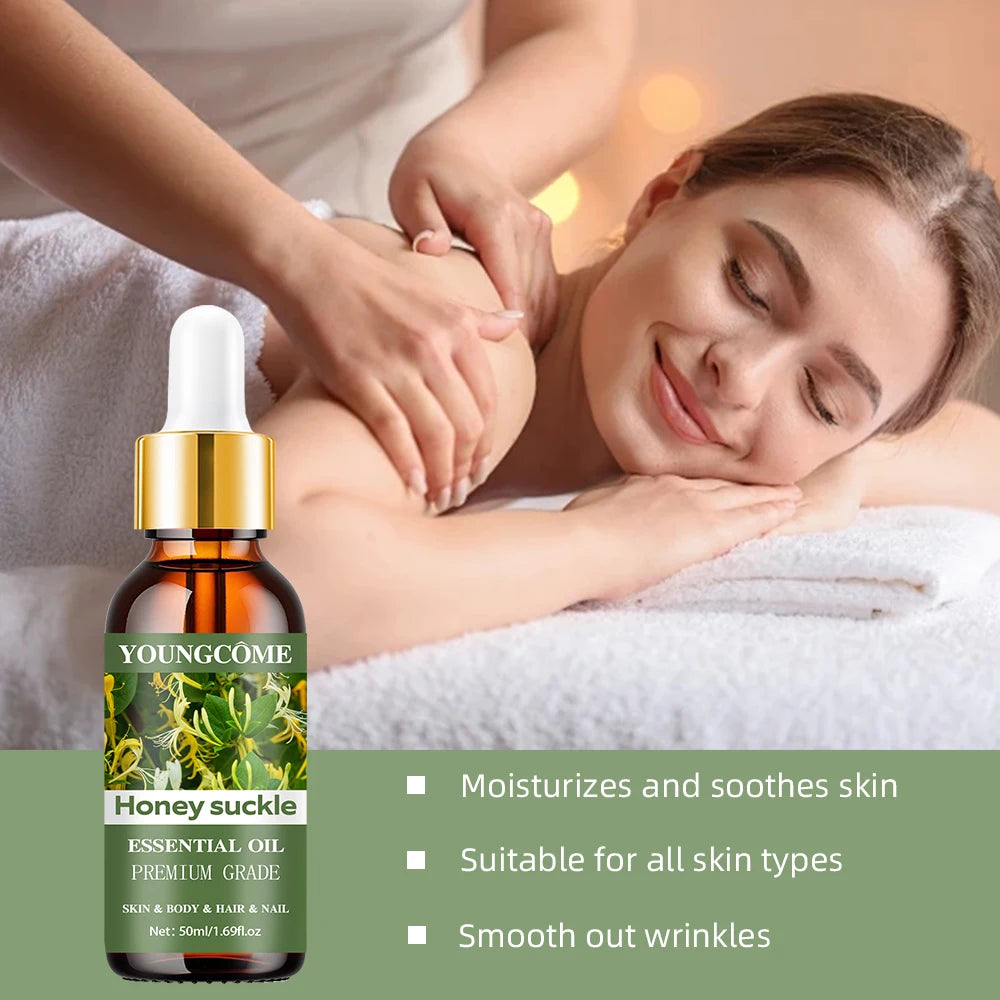 YOUNGCOME Honeysuckle Essential Oil – Skin & Massage Essential Oil Serum Qst