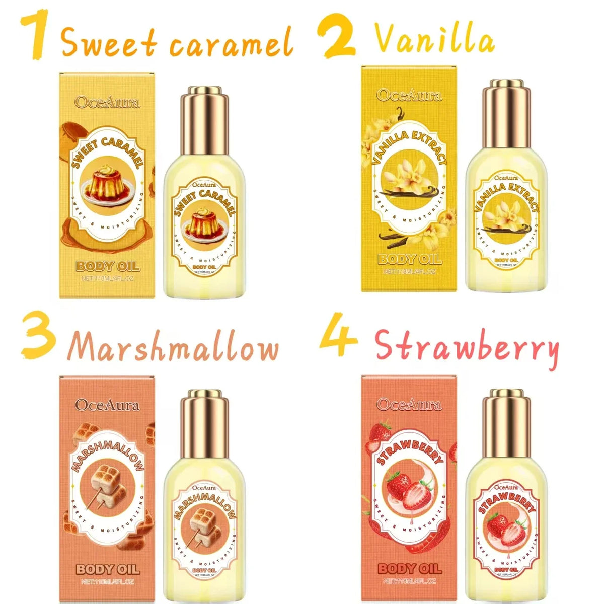 Qme Body Massage Oil – Moisturizing, Relaxing Scented Oil Body Massage Oil Qme