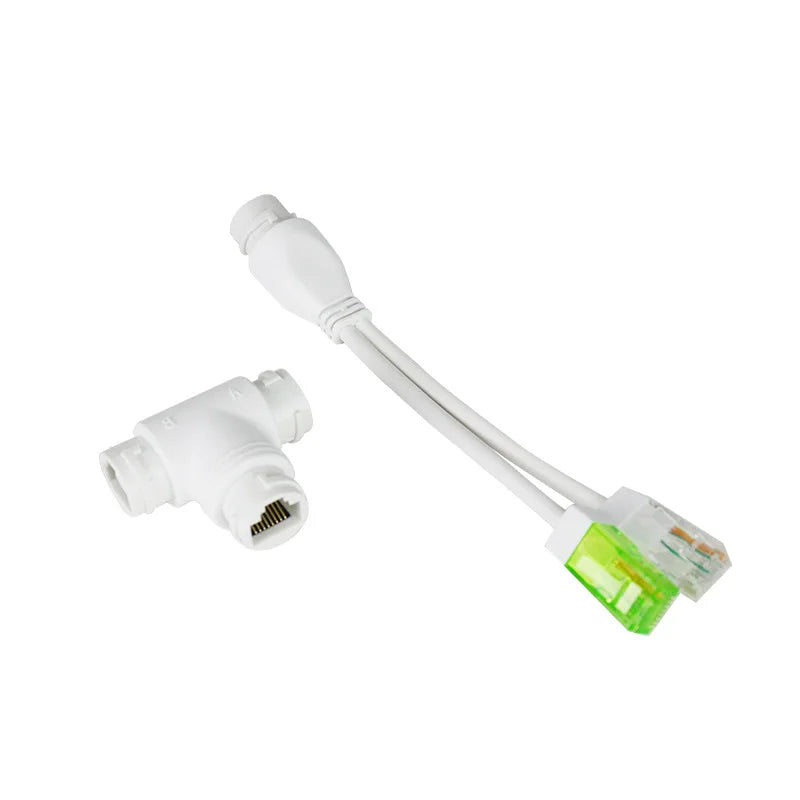 Standard POE Splitter Power Supply Module & Cable Combiner POE Splitter Module Qme White