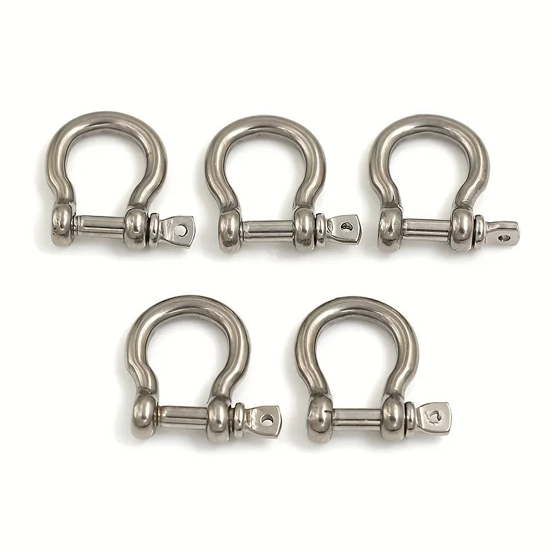 M4 Stainless Steel Bow Shackle Screw Pin – 5 Pack Rigging Bow Shackle Qme