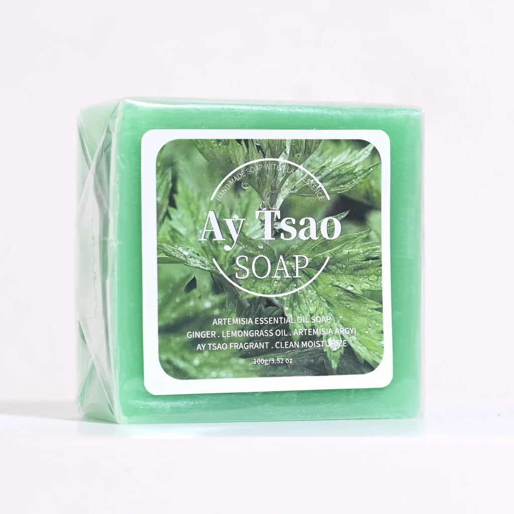 Artemisia Plant Essential Oil Soap – Lemongrass & Ginger Botanical Bar Soap Qme